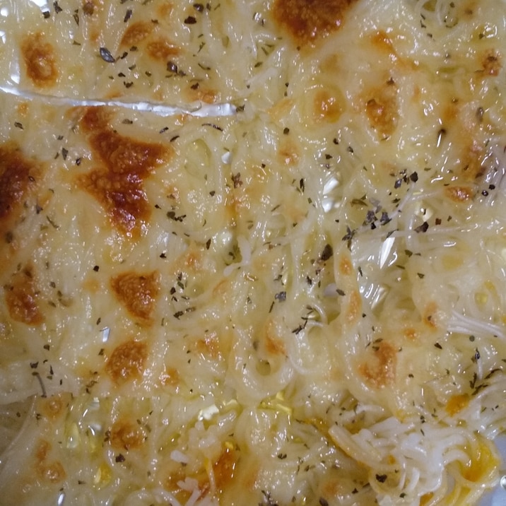 リメイク♪そうめんチーズトースター焼き